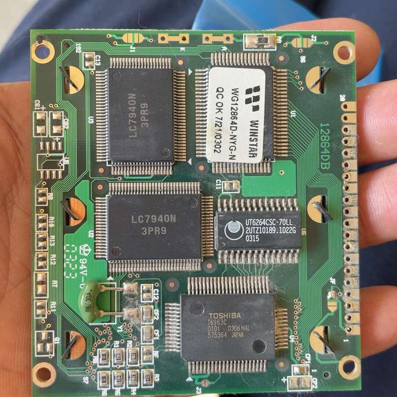 WG12864D-NYG-N 乌斯特一代原装拆机屏--议价商品