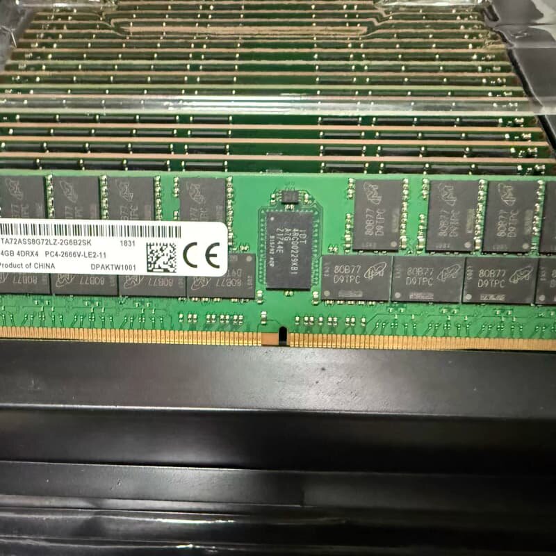 镁光 64G服务器内存条,4DRX4规格,PC4-2666V--议价商品
