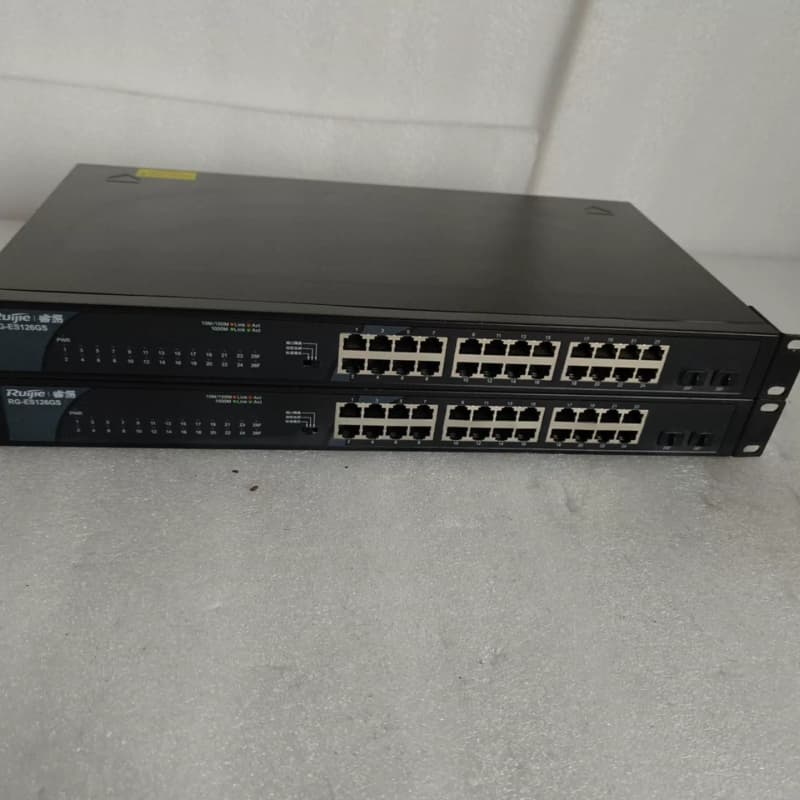 二手锐捷睿易 RG-ES126GS 24口全千兆交换机,带2--议价商品