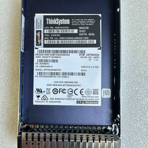 Lenovo/联想 960G SSD SATA 01PE30--议价商品