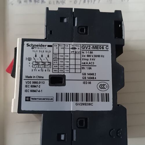 GV2-ME06C电动机断路器1个--议价商品