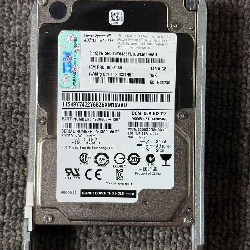 ibm 00E6169 146G 15K 2.5寸硬盘，原装--议价商品