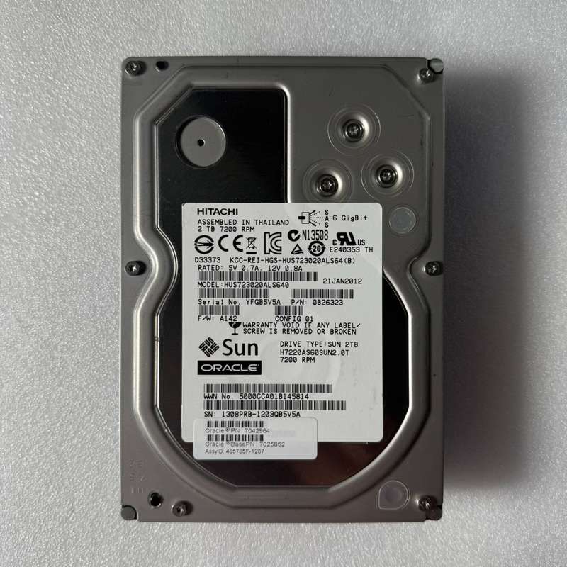 sun oracle 存储、服务器通用2TB SAS硬盘,日--议价商品