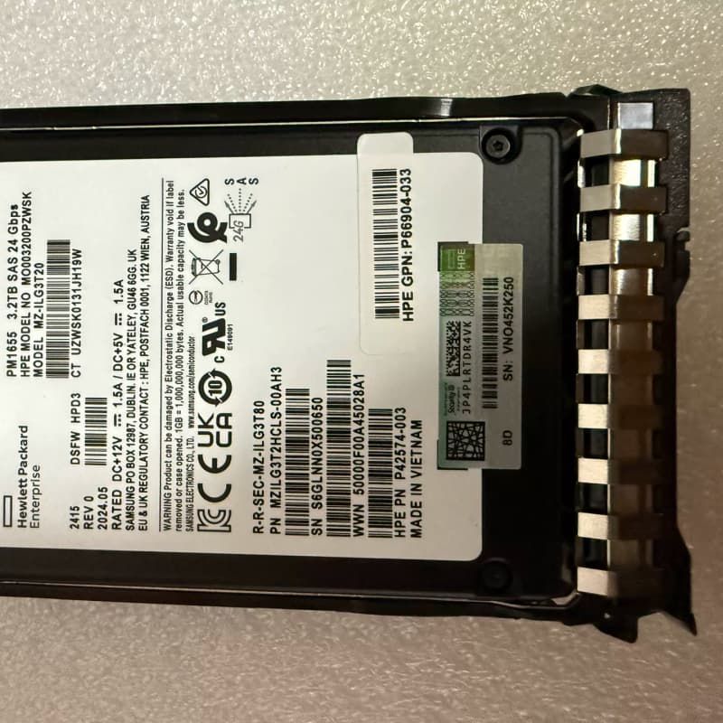 HPE PM1655 3.2T SAS 24G固态硬盘｜原厂--议价商品