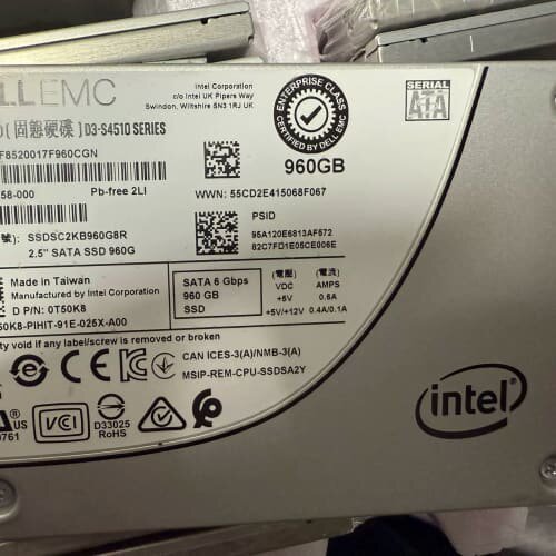 戴尔版英特尔S4510 960G固态硬盘，企业级品质，2.5--议价商品