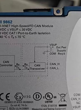 议价--美国原装NI 9862 NI-XNET高速FD CAN模块，