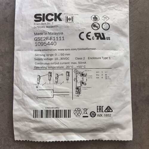 西克sick，微型对光电GSE2F-F1111，109544--议价商品