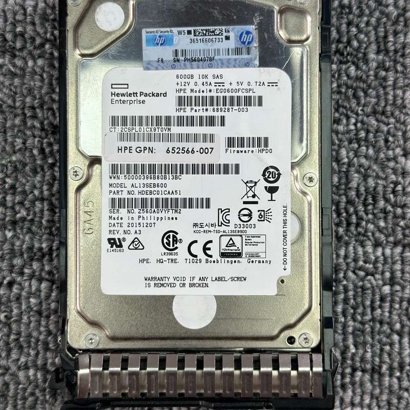 HP G8 G9 600G 10K 2.5 SAS服务器硬盘--议价商品