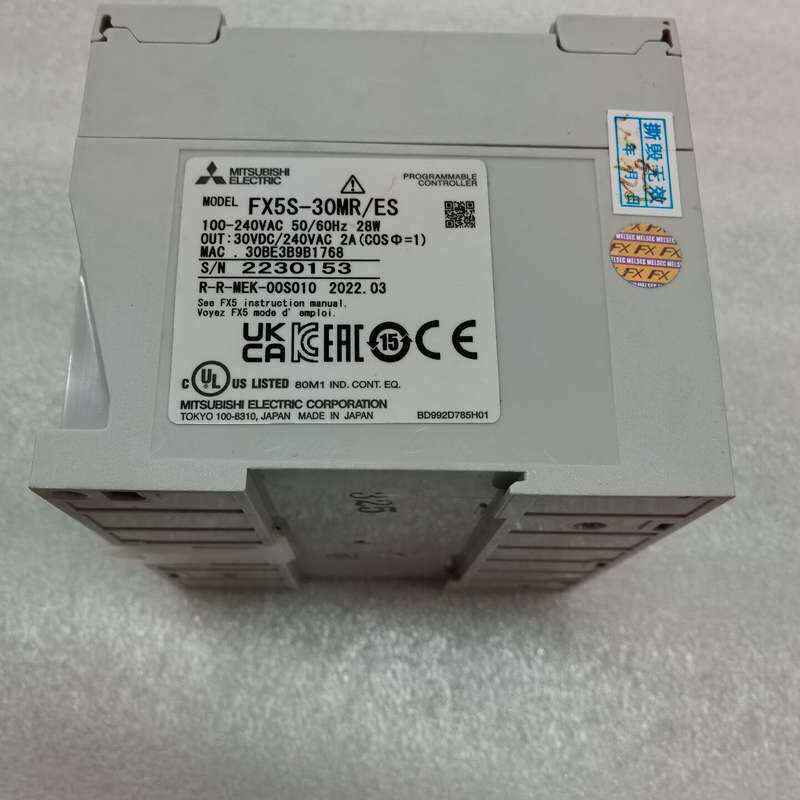 PLC三菱FX5S-30MR/ES原装二手,成色漂亮,功能包--议价商品