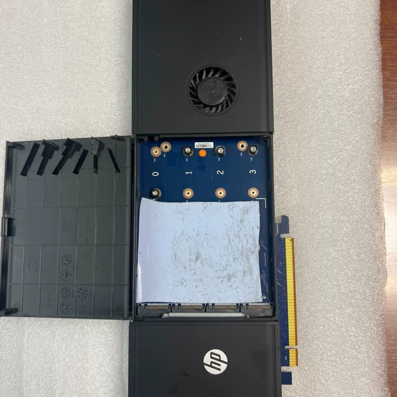 HP工作站4路M.2 NVME SSD硬盘扩展转接卡raid--议价商品