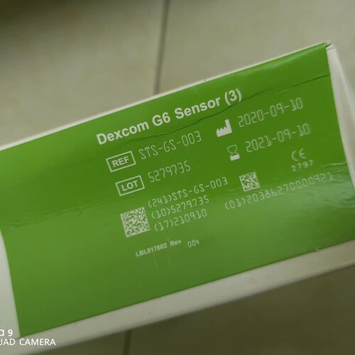 Dexcom德康G6探头，一盒3个装，日期21年9月底，--议价商品