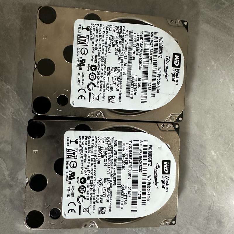 WD/西部数据 迅猛龙 1TB 10000转 SATA接口--议价商品