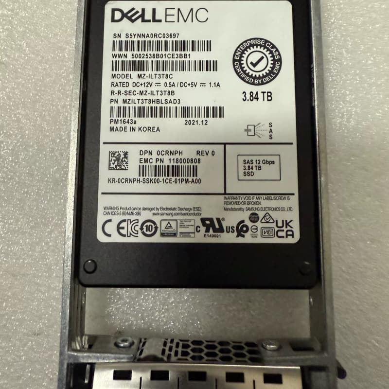 【出Dell EMC 3.84T SAS固态硬盘】--议价商品
