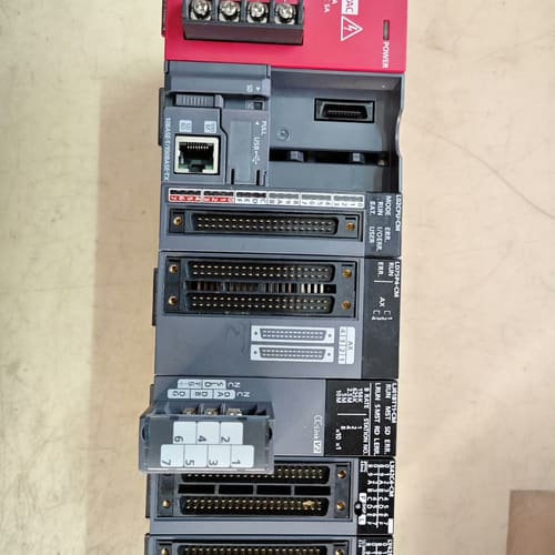 三菱L系列PLC拆机一组，含电源L61P-CM,L02CPU --议价商品