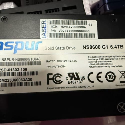 浪潮Inspur NS8600 G1 6.4TB企业级固态硬--议价商品
