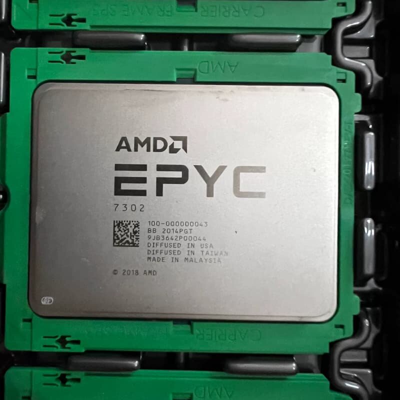 AMD EPYC 7302服务器CPU，拆机新 绿色原装包装--议价商品