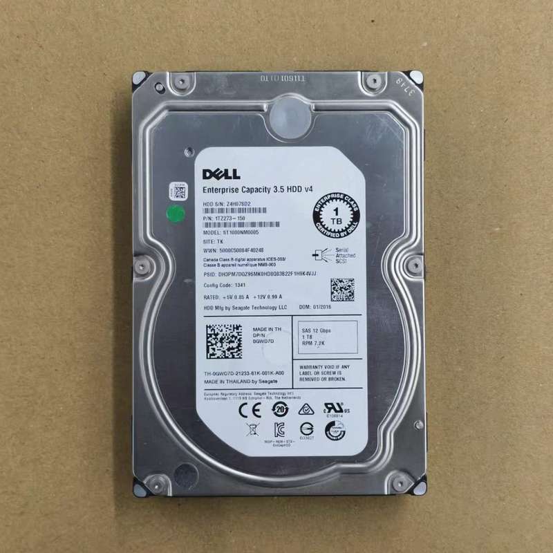 Dell/戴尔 0GWD7D 1TB 3.5寸企业级服务器硬--议价商品