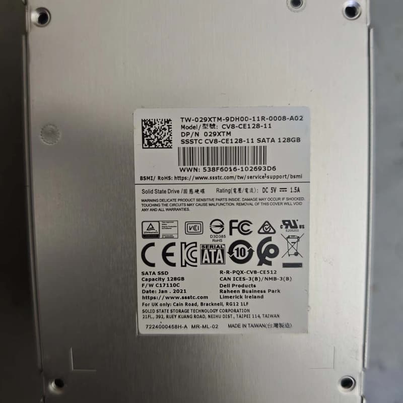 建兴CV8 ssd 128g 固态硬盘健康度100%--议价商品