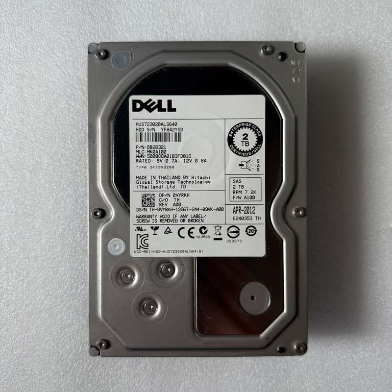 Dell 2T SAS 7.2K 0VYRKH 服务器硬盘--议价商品