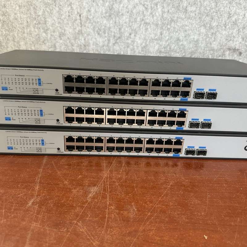 华三全千兆交换机,型号:H3C S1224F,带两个光口。新--议价商品