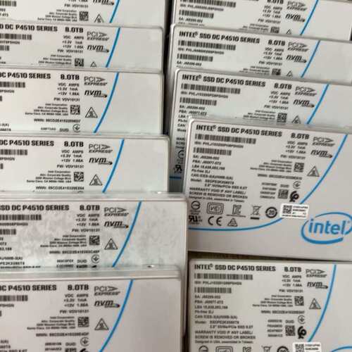 出英特尔P4510 8TB U.2固态硬盘，健康度100%企--议价商品