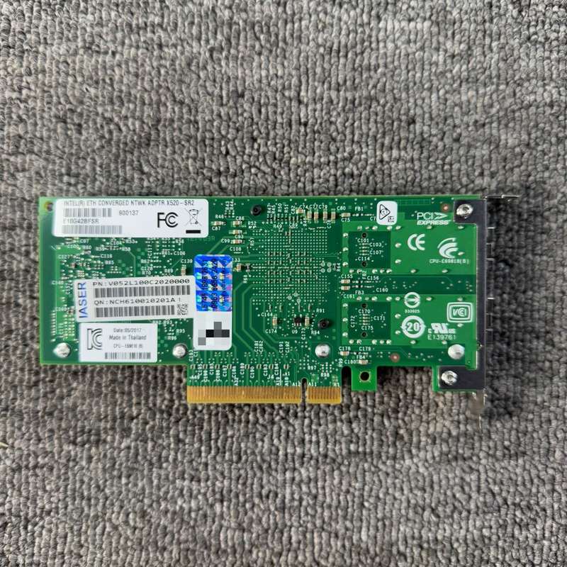 Intel/英特尔 X520-SR2双口万兆光纤网卡 825--议价商品