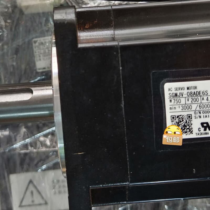 出二手安川伺服电机，型号为SGMJV-08ADE6S，颜色为--议价商品