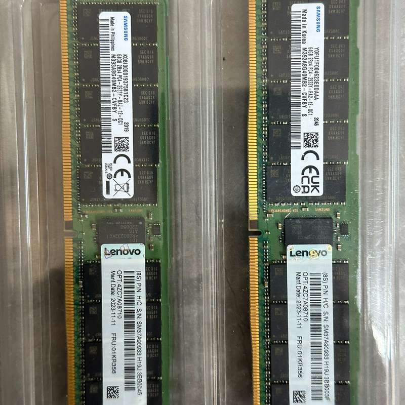 三星DDR4 64G 2933MHz ECC服务器内存，两条--议价商品