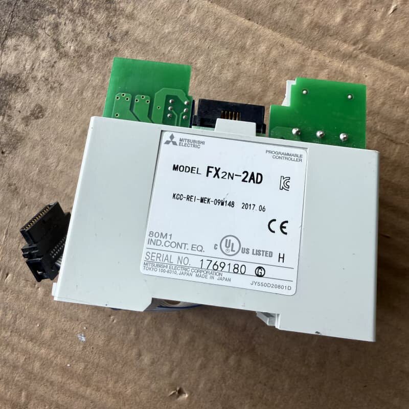 拆机二个三菱PLC扩展模块,FX2N-2AD--议价商品