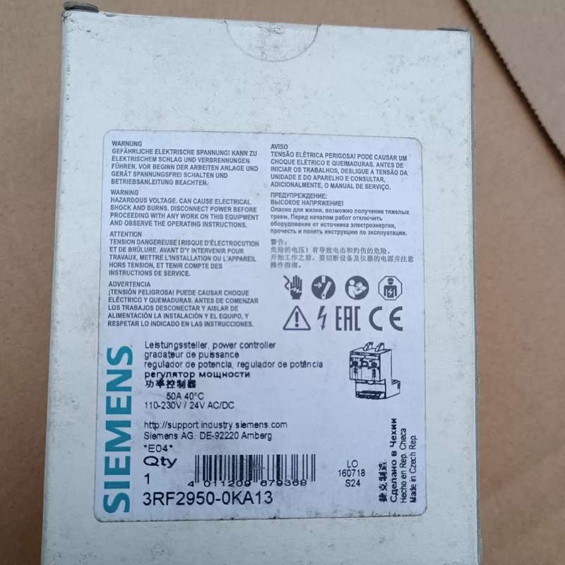 全新西门子3RF2950-0KA13 西门子固态继电器调节器--议价商品