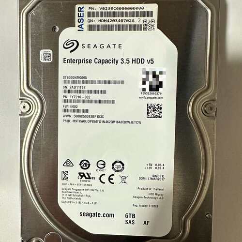 浪潮 希捷 ST6000NM0095 6T SAS 1YZ2--议价商品