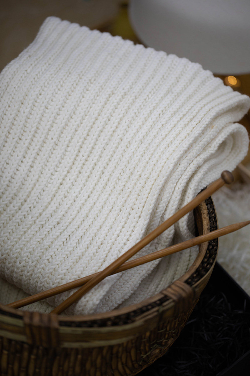 新手入门双元宝平针简单编织围巾手工diy材料包送男女友毛线