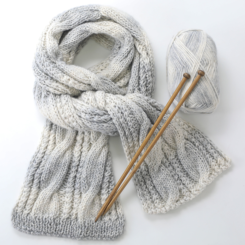 手工diy围巾编织毛线团