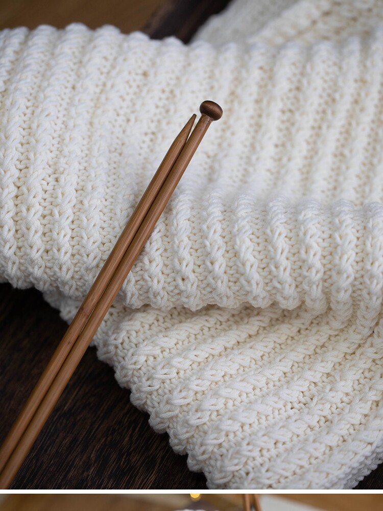 THE COARSE WOOL BALL OF THE FINISHED SCARF IS SENT TO THE BOYFRIEND GIRLFRIEND LOVER COTTON HANDMADE DIY KNITTING MATERIAL PACKAGE