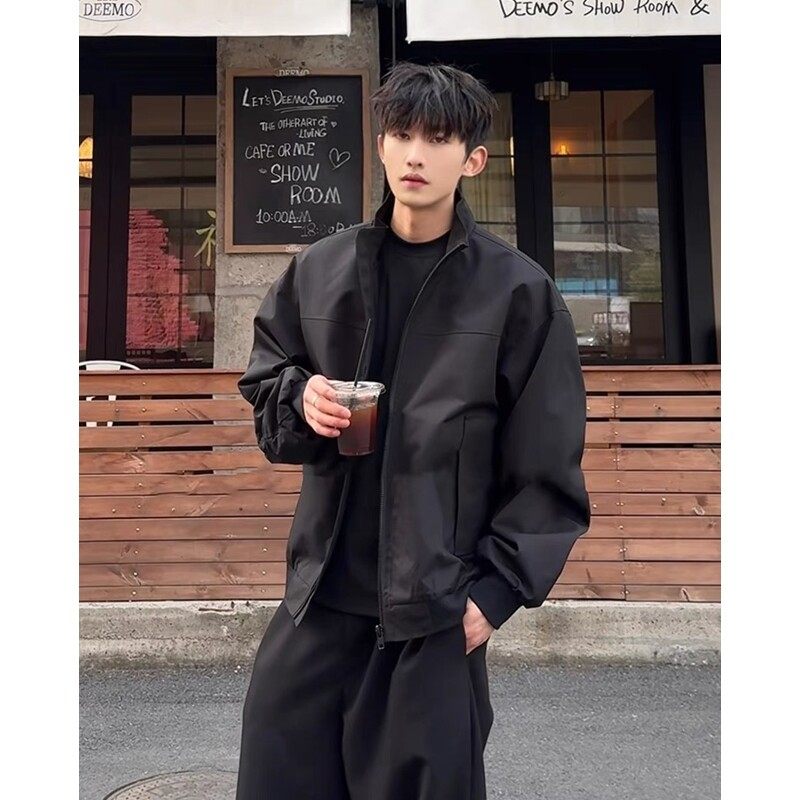 男士外套秋春2025新款初秋衣服青少年超好看酷帅男生穿搭早秋夹克