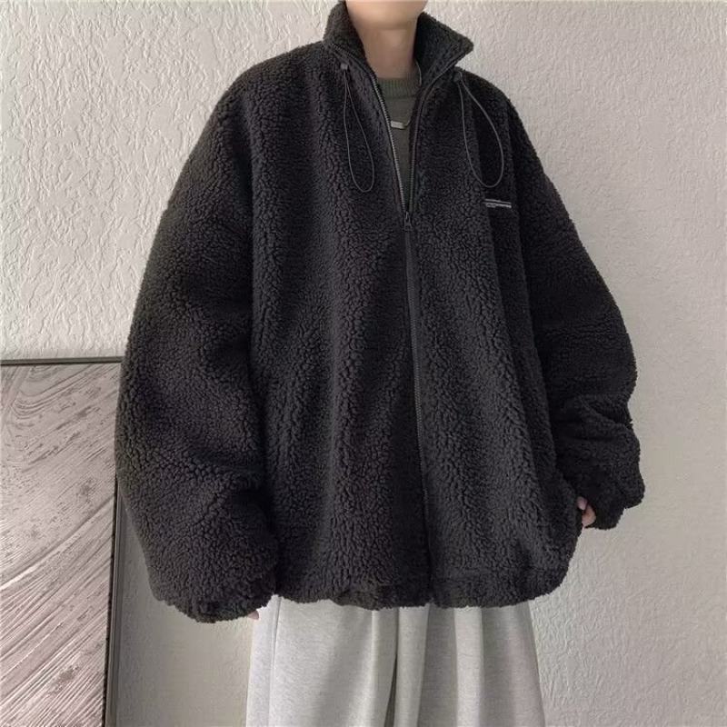 冬款棉衣男款外套2025新款冬天青少年男生穿搭棉袄衣服羊羔毛棉服