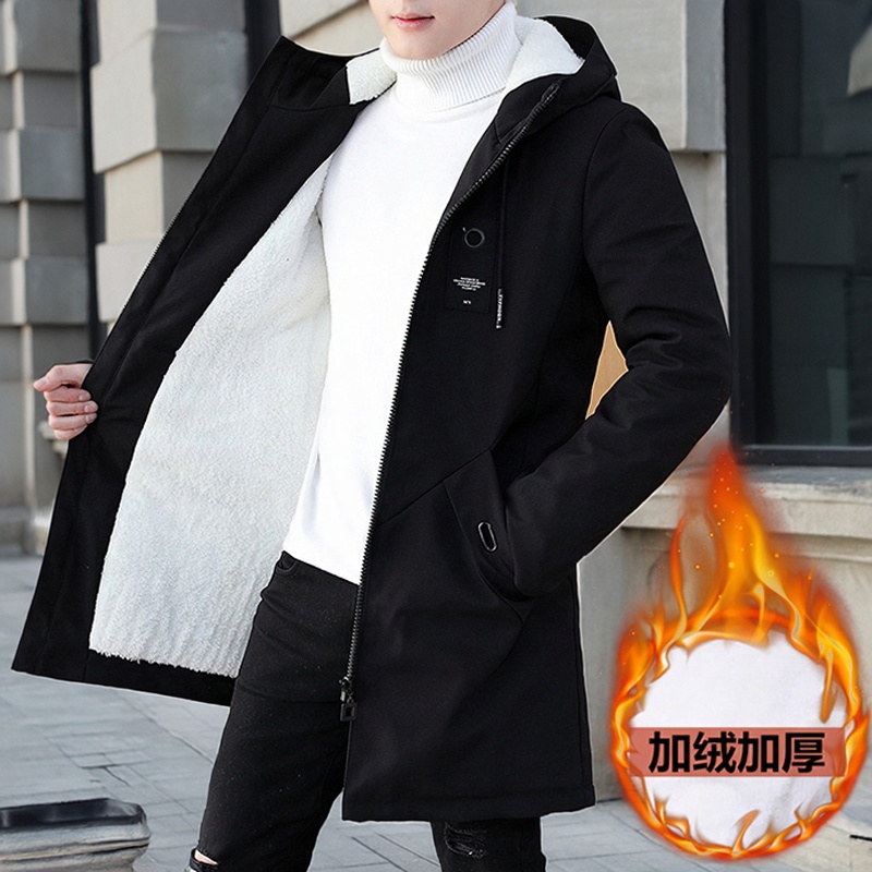 男款棉衣外套冬季2025新款青少年高中生棉服加绒加厚男士棉袄套装