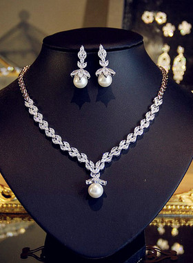 优雅大气婚纱晚礼服女名媛两件套