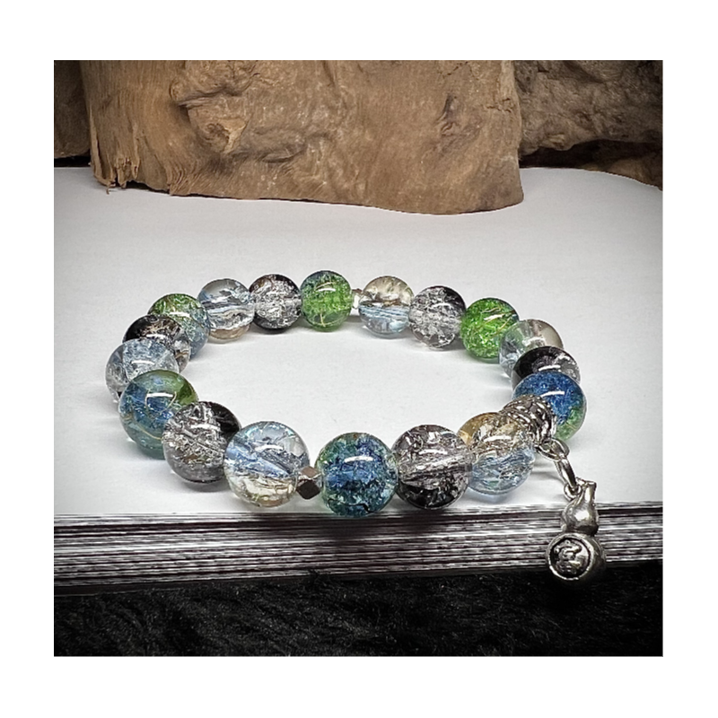 水晶原石手链手工diy饰品配件手串高级感彩点手饰-S1162