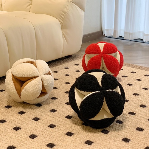 蓝色手工刺绣摩洛哥靠枕