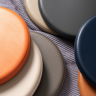 蒲团坐垫记忆棉圆形坐垫皮革吧台地上防滑餐椅子垫座垫子卡座坐垫