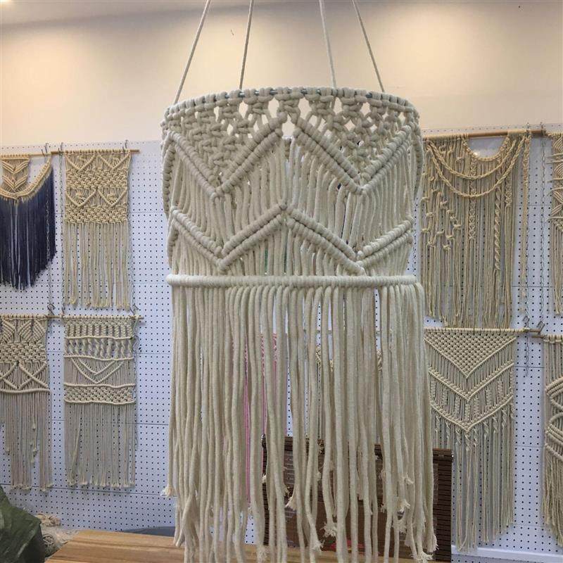 ins北欧波西米亚 手工编织染色挂毯客厅灯饰民宿艺术软装壁毯挂布|ruв категории домашний ткань, скатерть, бегун - от Buy2taobao.com для оказания профессиональной услуги покупки агента Taobao