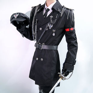 十字枭骑成男万用全球高考秦究游惑洄天沈酌COS服军装风制服风衣