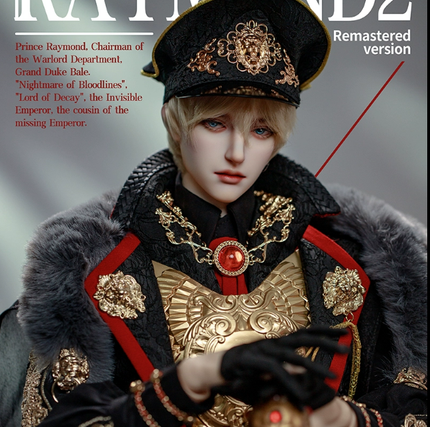 bjd 雷蒙德 戒之帝国系列 RD75叔1/3男ringdoll军装全套