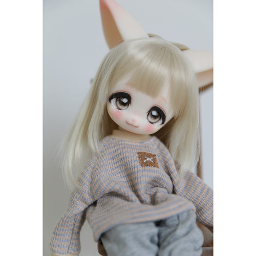 bjd菲菲3插6自制头森林大兔吱3分bjd狐狸卡通6分小喵汪1/3