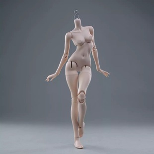 CD玉兔体大四4分女单体身体素体charmdoll配身BJD小喵汪1/4