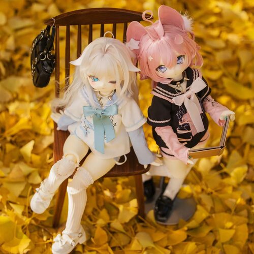 bjd小8小玖小5 UF胖四yoyo单体塑胶4分裸娃人形四分二次元头身体