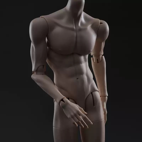 77叔单体龙魂人形社BJD娃身体75叔素体3分男小喵汪1/3