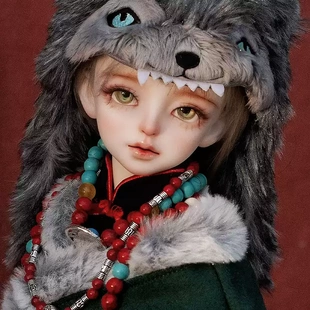 bjd帕魯魯素頭單頭sd娃1 4樹脂FMD四分人形Fatemoons 單頭現貨