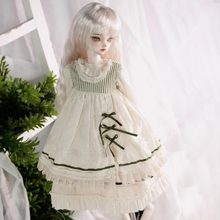 FMD洋装 4分bjd娃人偶配件破产女孩娃衣套装 小喵汪洛丽塔 现货